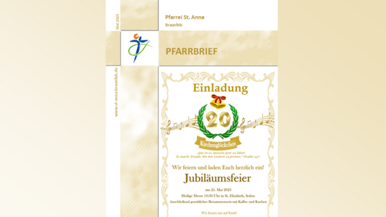 Pfarrbrief Mai 2025